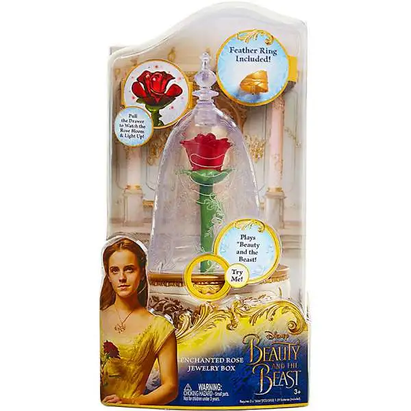 Disney Princess Beauty and the Beast Enchanted Rose Jewelry Box