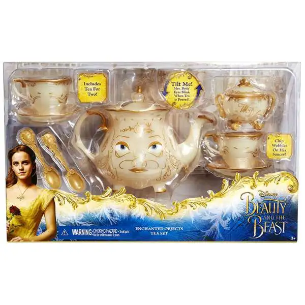 Disney Princess Beauty and the Beast Enchanted Objects Tea Set Playset