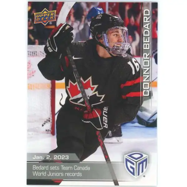 NHL 2023 Game Dated Moments Connor Bedard #1 [Team Canada World Juniors Record]