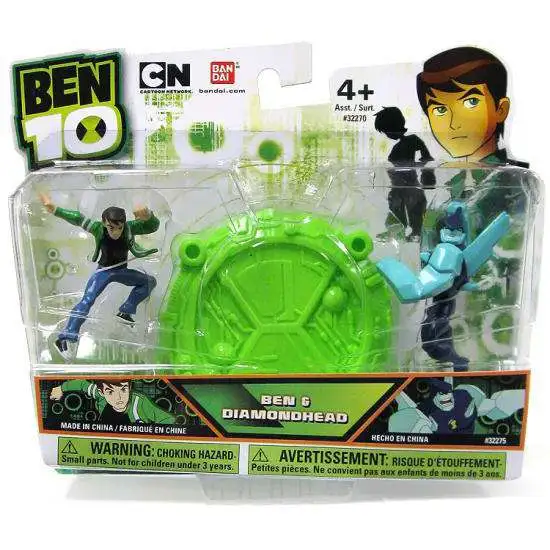 Ben 10 Ben & Diamondhead 2.5-Inch Mini Figure 2-Pack