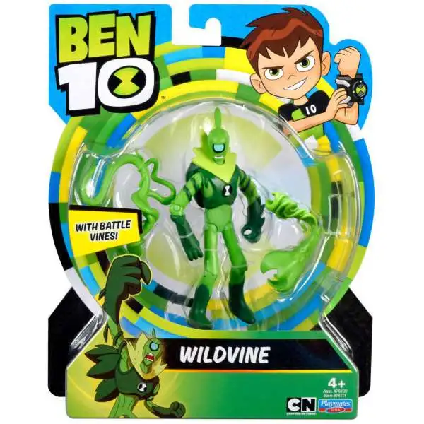 Ben 10 Basic Wildvine 5 Action Figure Battle Vines Playmates - ToyWiz