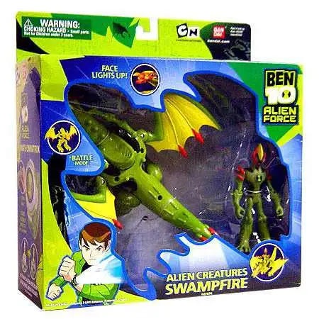 Ben 10 Alien Force Alien Creatures Swampfire Action Figure Set [Damaged Package]