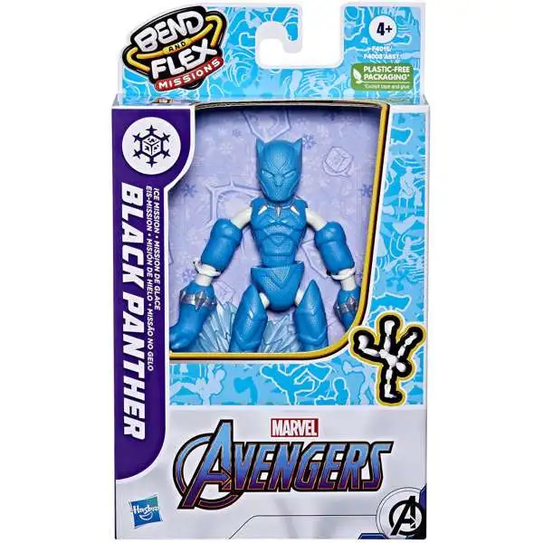 Marvel Spider-Man Bend Flex Missions Black Panther 6 Action Figure