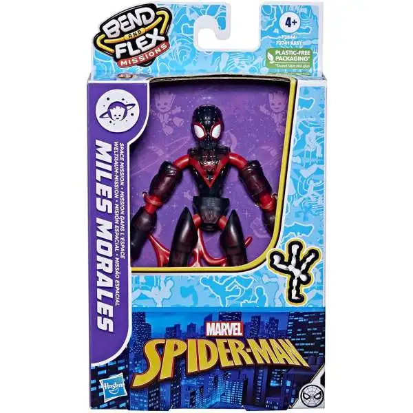 Marvel Spider-Man Bend & Flex Missions Miles Morales Action Figure [Space Mission, Damaged Package]