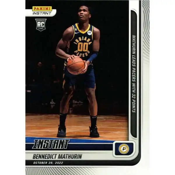 NBA 2022-23 Instant Basketball Bennedict Mathurin #22 [Leads Pacers with 32]