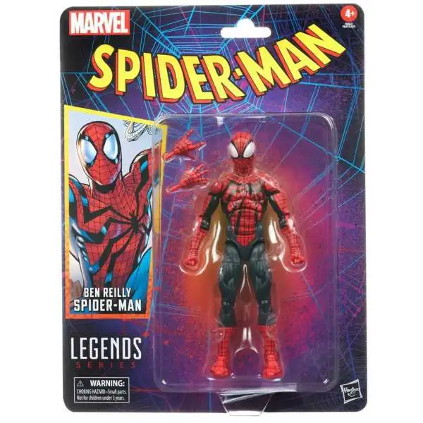 Across the SpiderVerse Part One Marvel Legends Retro Collection Ben Reilly Spider-Man Action Figure