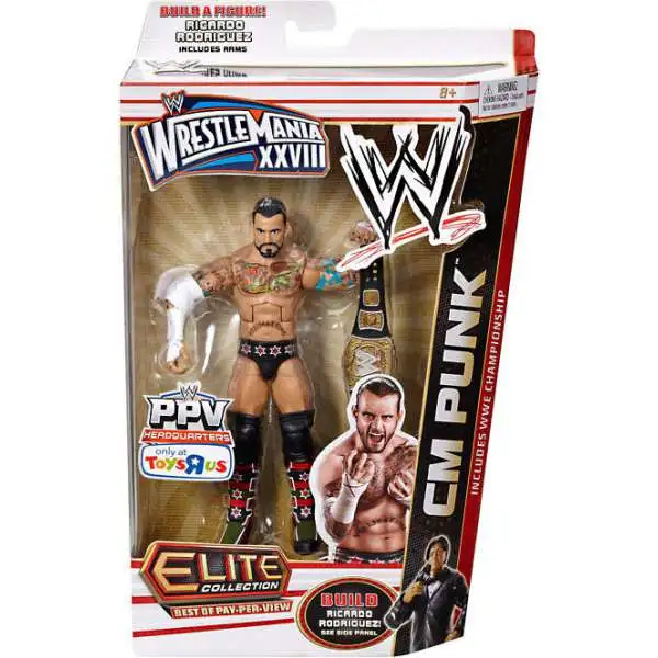 WWE Wrestling Elite Collection WrestleMania 28 CM Punk Exclusive Action Figure [WWE Championship]