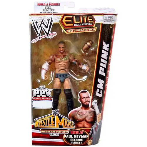 WWE Wrestling Elite Collection Best of Pay Per View CM Punk Exclusive Action Figure [Build Paul Heyman]
