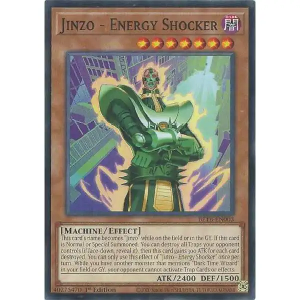 YuGiOh Trading Card Game Beyond the Brave Common Jinzo - Energy Shocker BETB-EN003