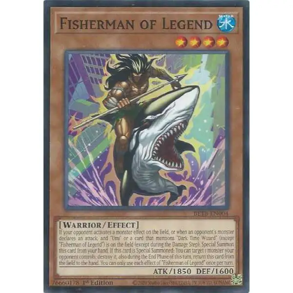 YuGiOh Trading Card Game Beyond the Brave Common Fisherman of Legend BETB-EN004