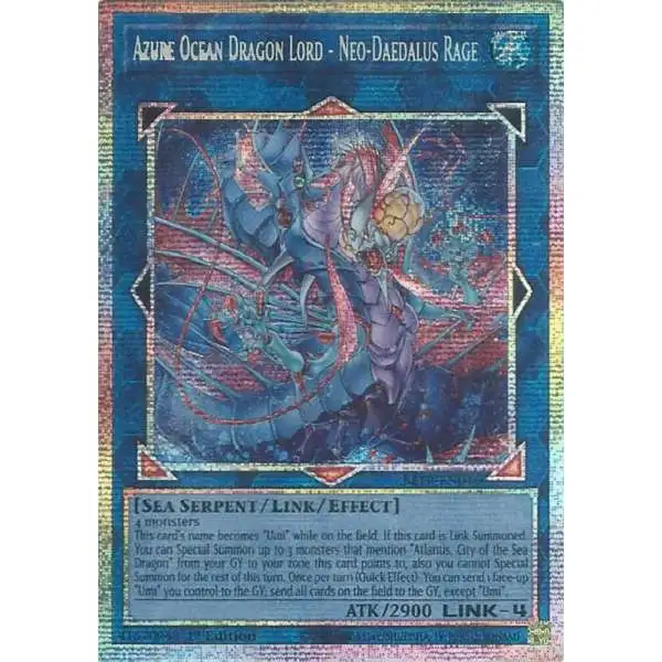 YuGiOh Trading Card Game Beyond the Brave Starlight Rare Azure Ocean Dragon Lord - Neo-Daedalus Rage BETB-EN046
