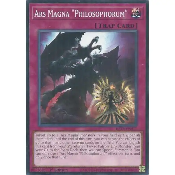YuGiOh Trading Card Game Beyond the Brave Common Ars Magna Philosophorum BETB-EN077