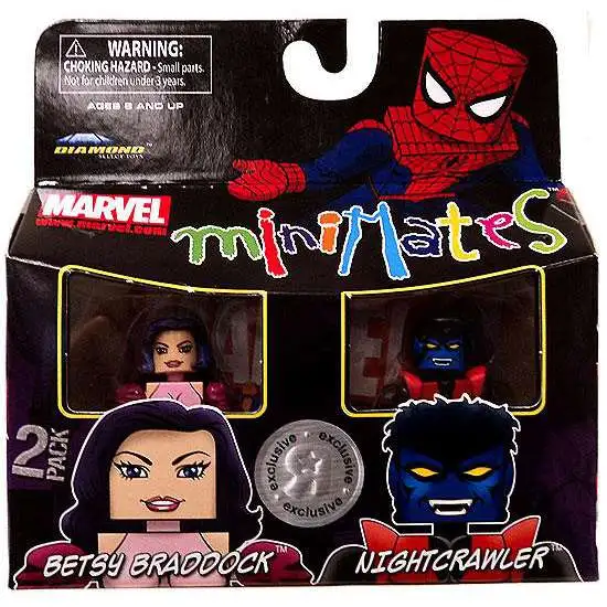 Marvel Universe Minimates Exclusives Betsy Braddock & Nightcrawler Exclusive Minifigure 2-Pack