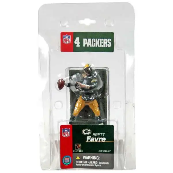 McFarlane Toys NFL Green Bay Packers Sports Football 3 Inch Mini Brett Favre Mini Figure [Green Jersey]