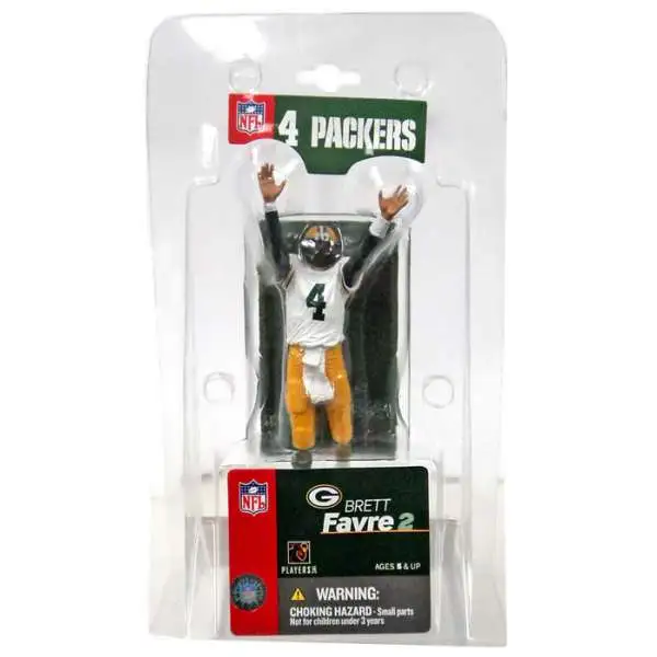 McFarlane Toys NFL Green Bay Packers Sports Picks Football 3 Inch Mini Brett Favre Mini Figure [White Jersey]