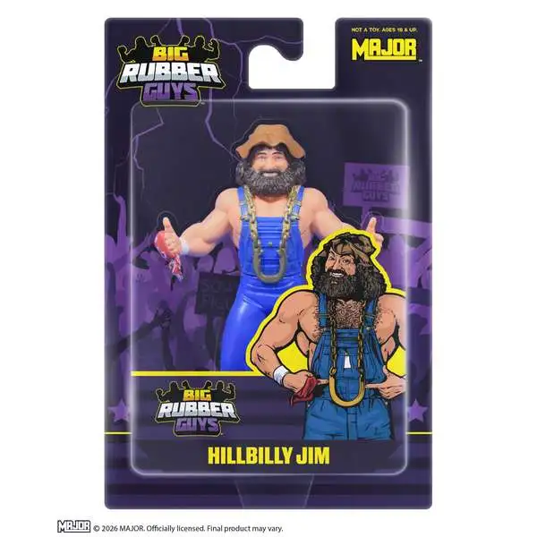 Big Rubber Guys WWE Wrestling Hill Billy Jim Action Figure (Pre-Order ships August)