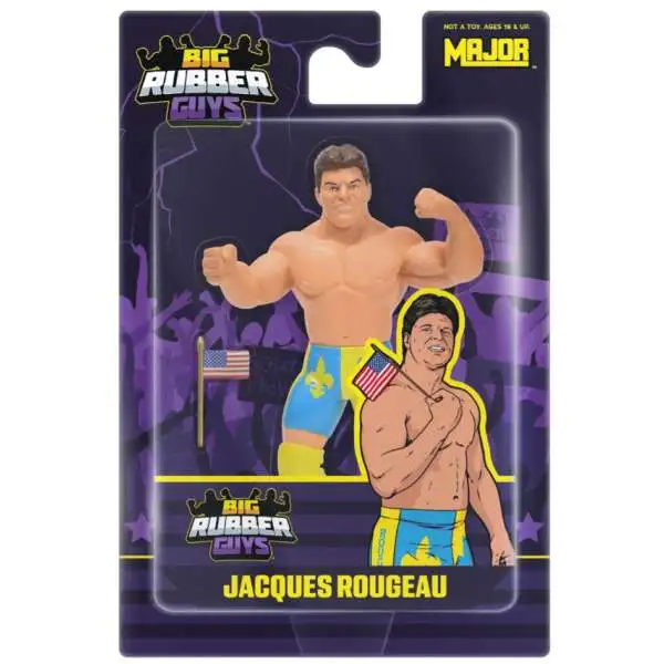 Big Rubber Guys WWE Wrestling Jaques Rougeau Action Figure (Pre-Order ships August)