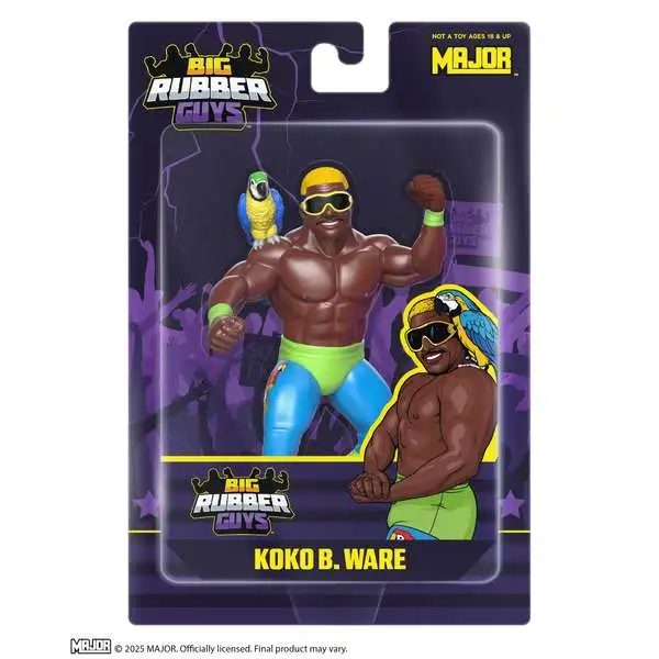 Big Rubber Guys WWE Wrestling Koko B. Ware Action Figure (Pre-Order ships May)