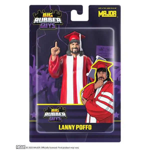 Big Rubber Guys WWE Wrestling Lanny Poffo Action Figure (Pre-Order ships May)