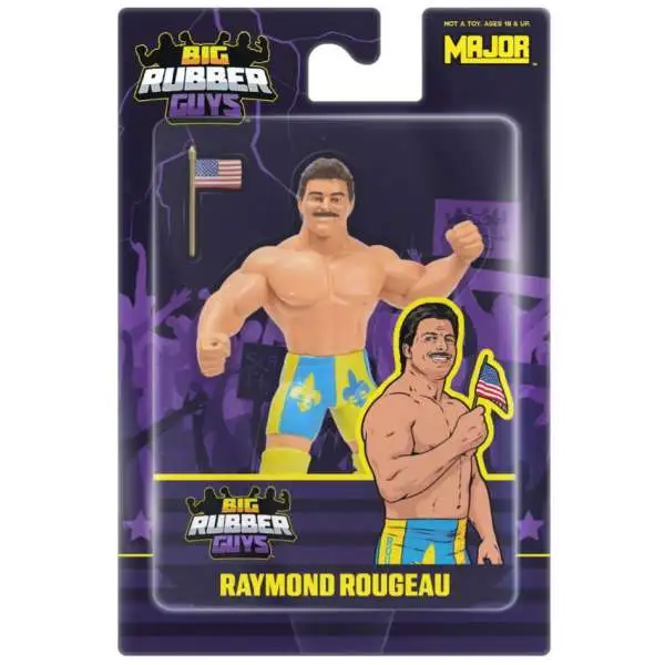 Big Rubber Guys WWE Wrestling Raymond Rougeau Action Figure (Pre-Order ships August)