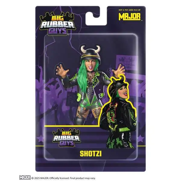 Big Rubber Guys WWE Wrestling Shotzi Action Figure (Pre-Order ships May)