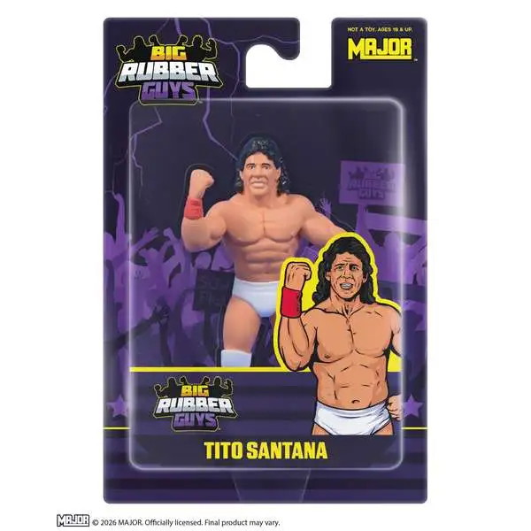 Big Rubber Guys WWE Wrestling Tito Santana Action Figure (Pre-Order ships August)