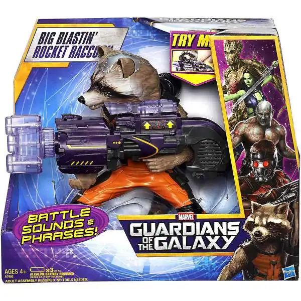 Marvel Guardians of the Galaxy Big Blastin Rocket Raccoon Action Figure [Damaged Package]