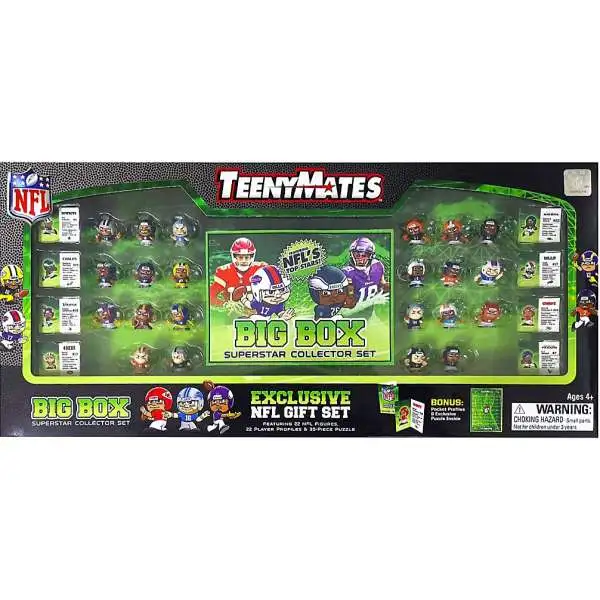 NFL TeenyMates 2025 Football BIG BOX Exclusive Superstar Collector Gift Set [22 Players!]