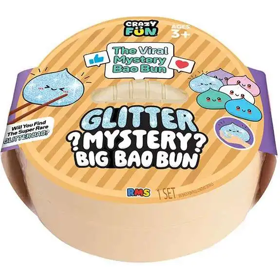 Squishy Bun Official BIG Bao Bun GLITTER 7-Inch Mystery Pack [1 RANDOM Dumpling] (Pre-Order ships September)