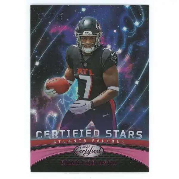 NFL 2023 Panini Certified 51/199 Pink Certified Stars Bijan Robinson CS-17 [Rookie]