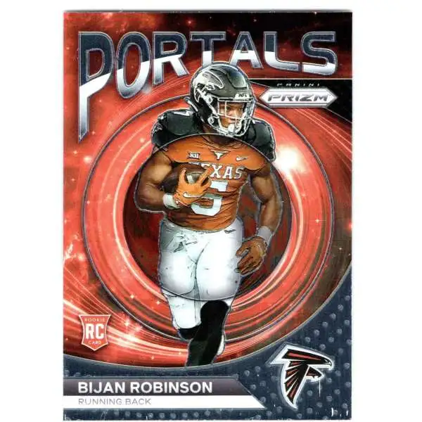 NFL 2023 Panini Prizm Portals Bijan Robinson PO-8 [Rookie]