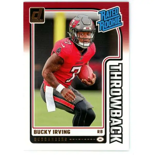 NFL 2024 Panini Donruss Football Throwback Bucky Irving #6 [Rated Rookie]