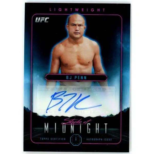 2024 Topps Midnight UFC Stroke of Midnight B.J. Penn SMA-BJP [Auto]