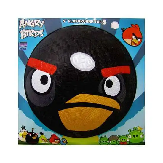 Angry Birds Black Bird 5-Inch Rubber Playground Ball