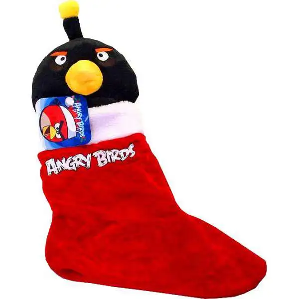 Angry Birds Black Bird Christmas Stocking