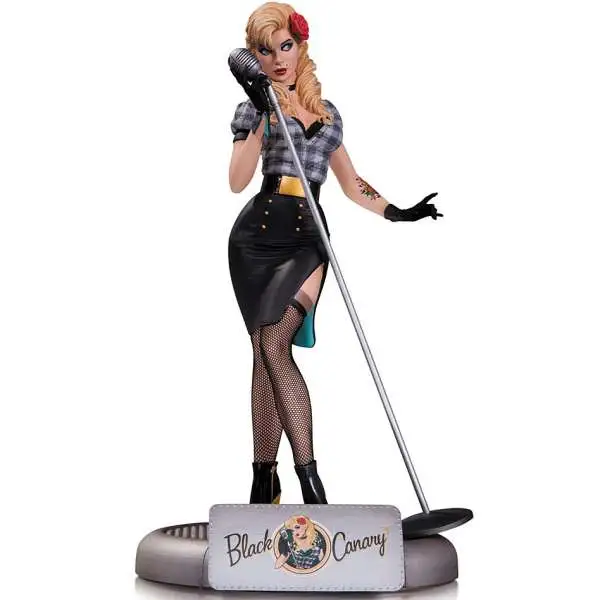DC Bombshells Black Canary Statue [Opened & Inspected]
