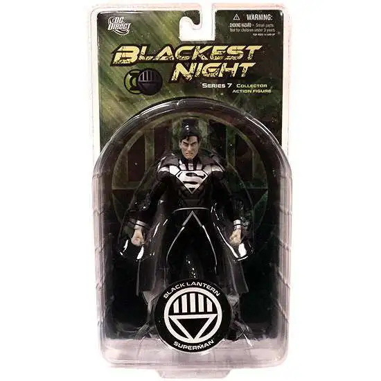 DC Green Lantern Blackest Night Series 7 Black Lantern Superman Action Figure
