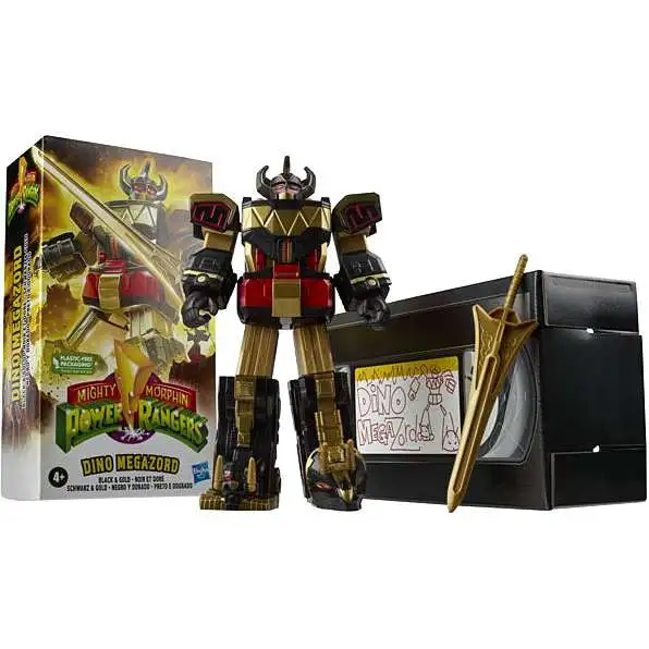 Power Rangers Mighty Morphin Dino Megazord Action Figure [Black & Gold, Damaged Package]