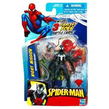2010 Night Mission Black Spider-Man Action Figure