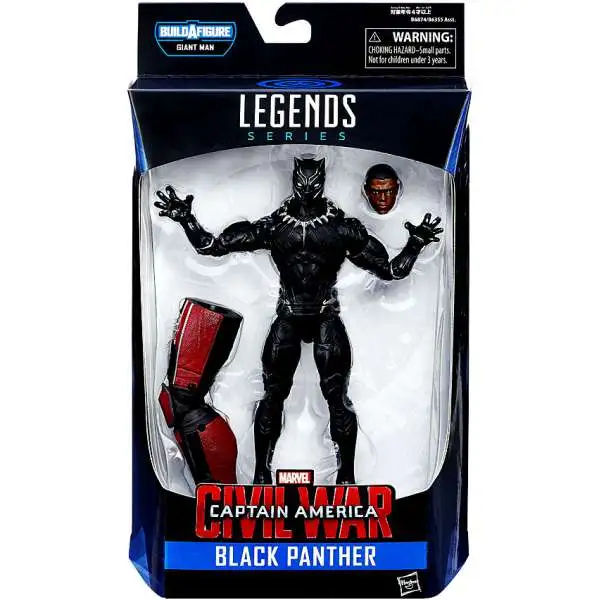 Captain America Civil War Marvel Legends Giant Man Series Black Panther Action Figure [Damaged Package]