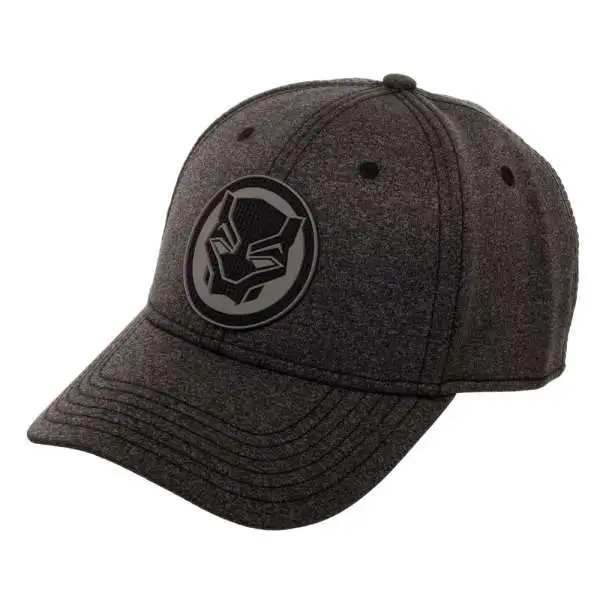Marvel Black Panther Rubber Weld Emblem Flex Cap