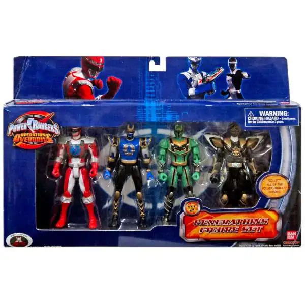 Power Rangers Operation Overdrive Generations Action Figure 4-Pack