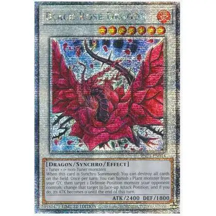 YuGiOh Trading Card Game 25th Anniversary Quarter Century Secret Rare Black Rose Dragon TN23-EN014