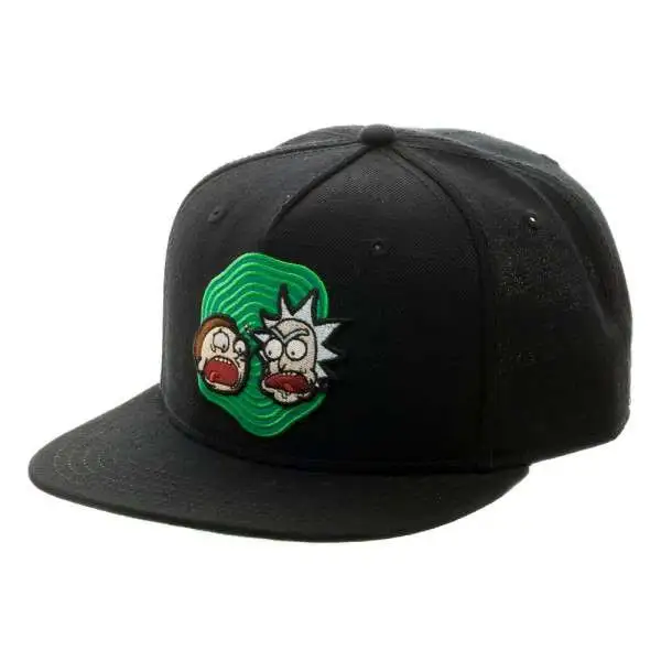Rick & Morty Rick And Morty Black Snapback Cap 10-Inch Apparel