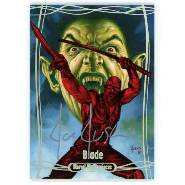 2015 Marvel Masterpieces 10/10 Silver Spectrum Blade #36 [Joe Jusko Autograph] [Excellent]