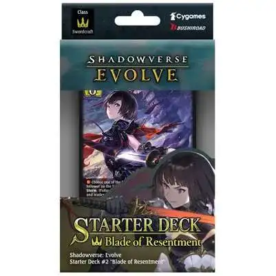Shadowverse: Evolve Trading Card Game Blade of Resentment Starter Deck #02