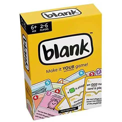 Hub Games Blank Card Game