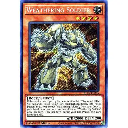 YuGiOh Battles of Legend Armageddon Secret Rare Weathering Soldier BLAR-EN005