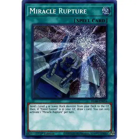 YuGiOh Battles of Legend Armageddon Secret Rare Miracle Rupture BLAR-EN014