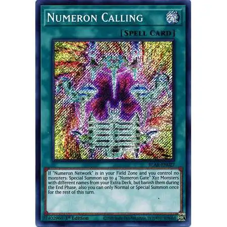 YuGiOh Battles of Legend Armageddon Secret Rare Numeron Calling BLAR-EN027